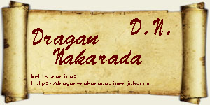 Dragan Nakarada vizit kartica